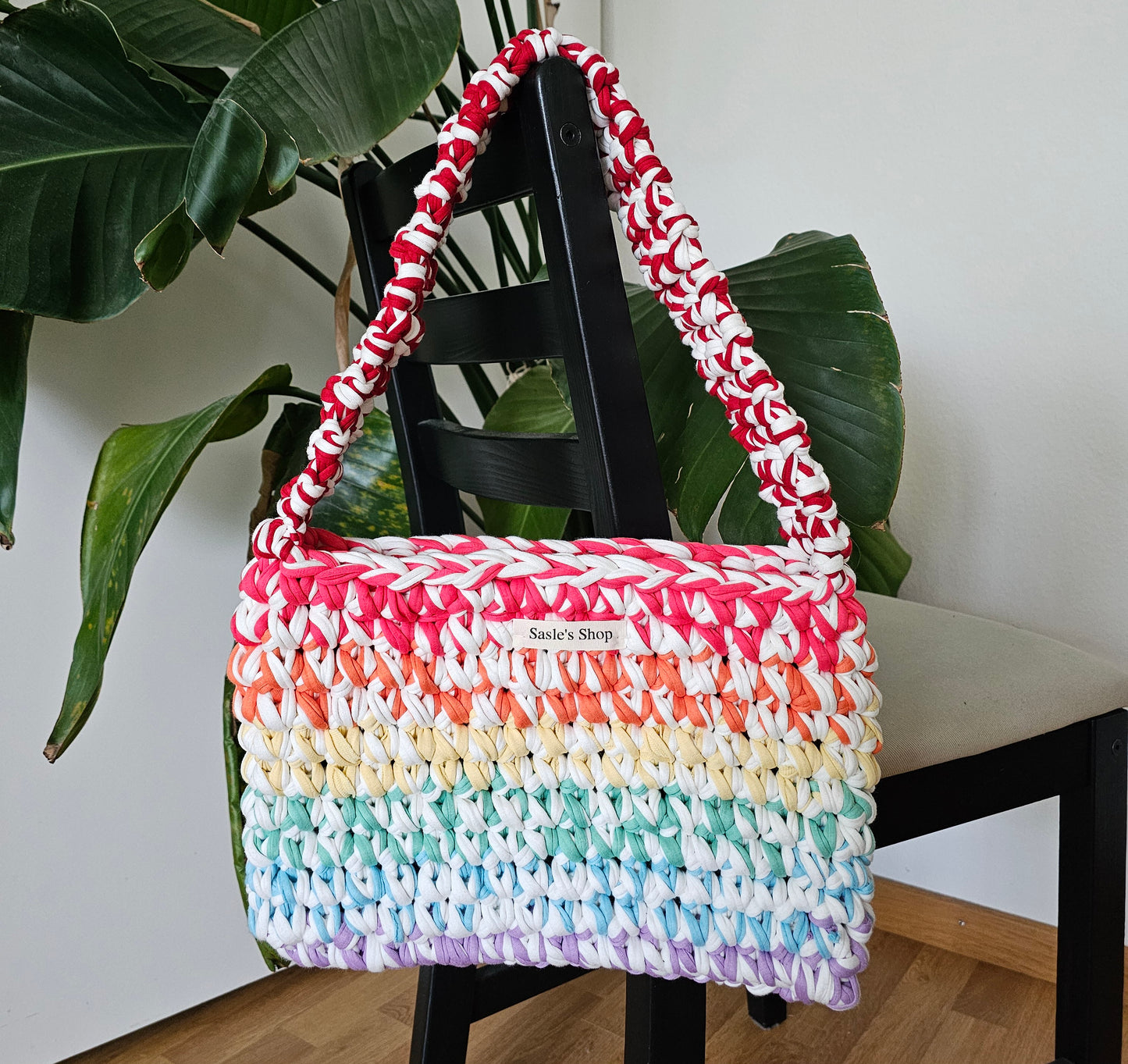 Rainbow Crochet Bag