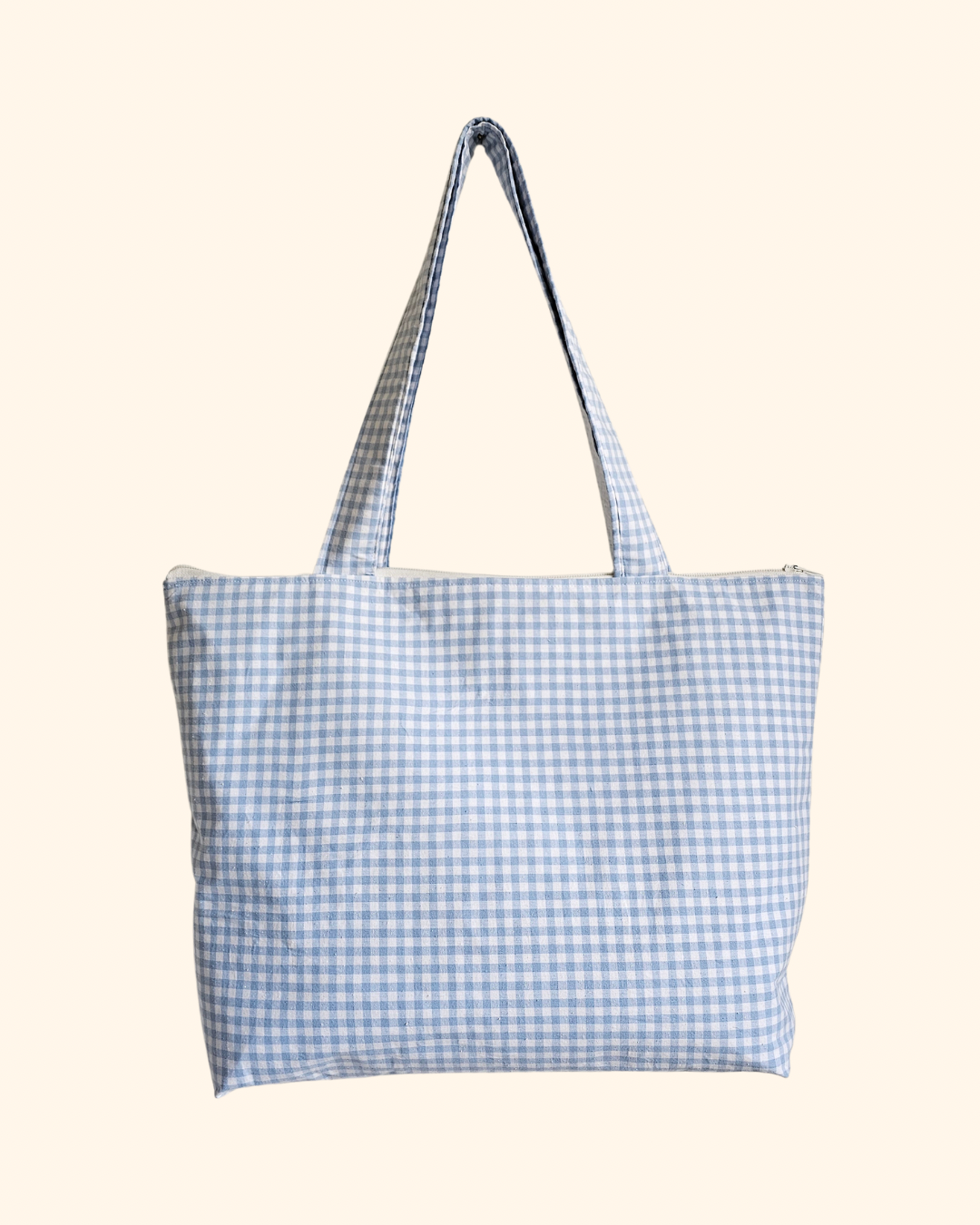 Karierte Schultertasche